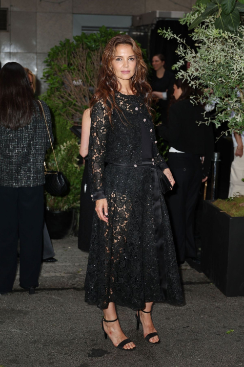 Katie Holmes Arrives at Annual Chanel Tribeca Festival Artists Dinner in New York