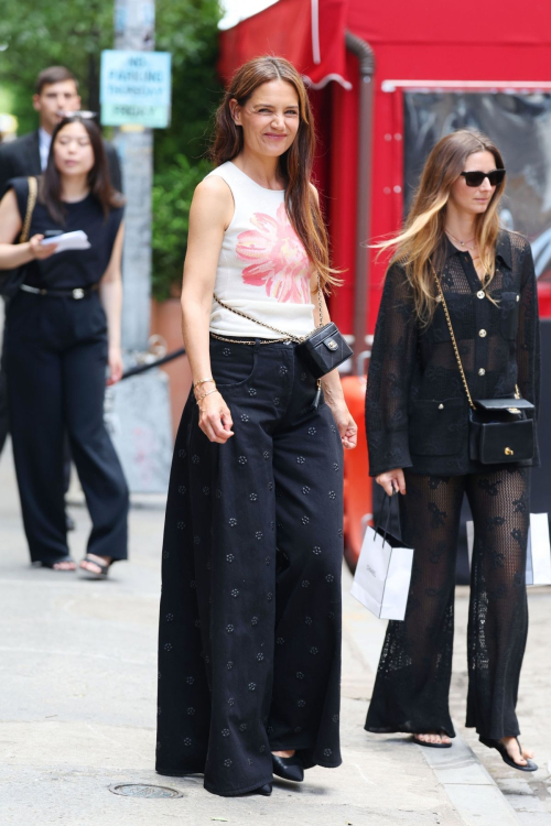 Katie Holmes Arrives at CHANEL Tribeca Festival Women