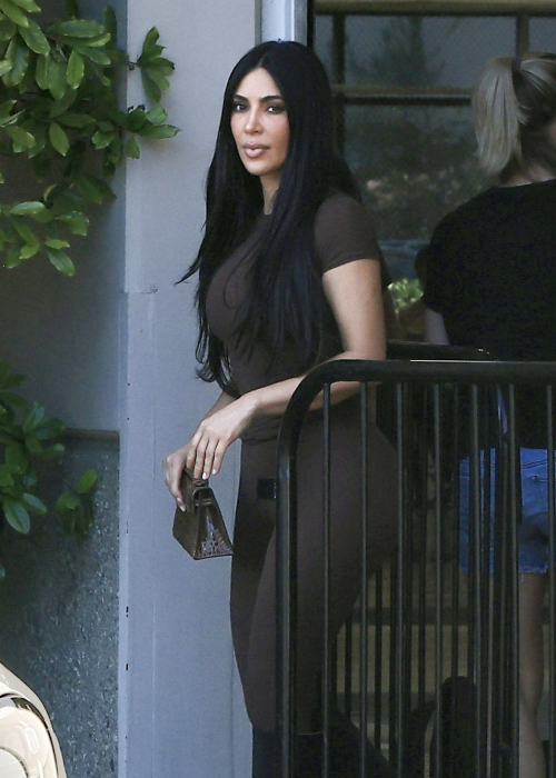 Kim Kardashian at Her Sonís Basketball Game in Los Angeles 2