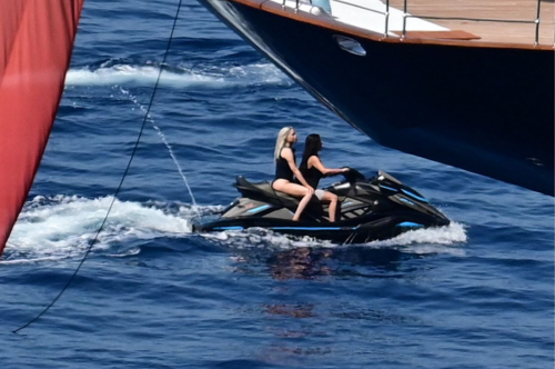 Kim Kardashian Jet Ski Ride Greek Islands 1