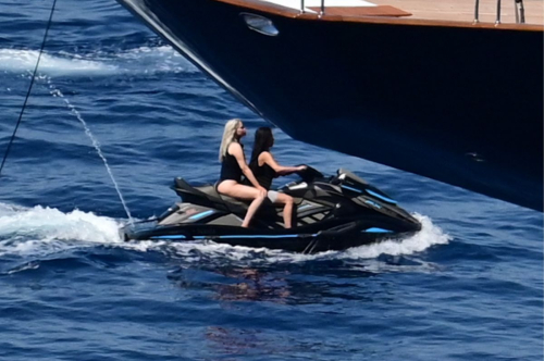 Kim Kardashian Jet Ski Ride Greek Islands 2