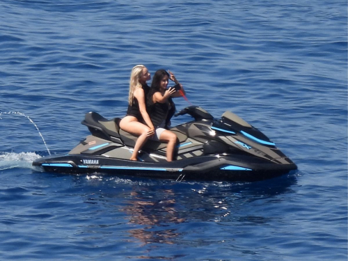 Kim Kardashian Jet Ski Ride Greek Islands 5