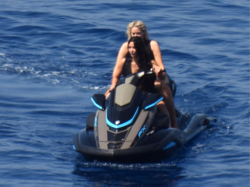 Kim Kardashian Jet Ski Ride Greek Islands 6