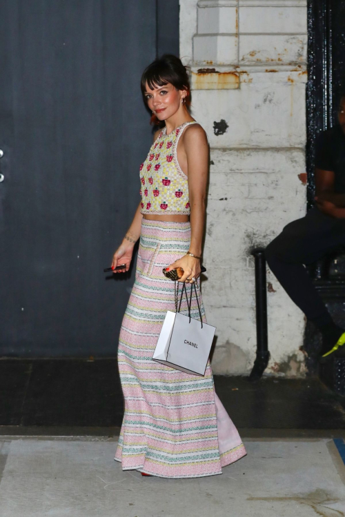 Lily Allen Arrives at Annual Chanel Tribeca Festival Artists Dinner in New York 2