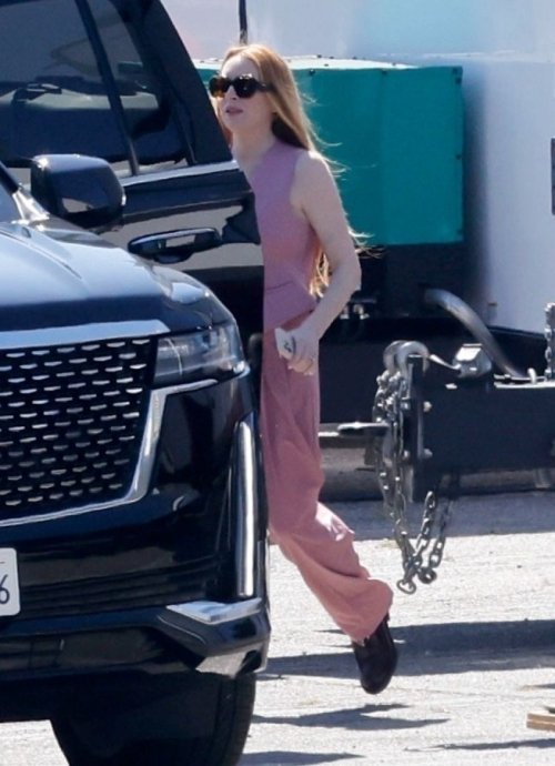 Lindsay Lohan on Set of Freaky Friday 2 in Los Angeles 5