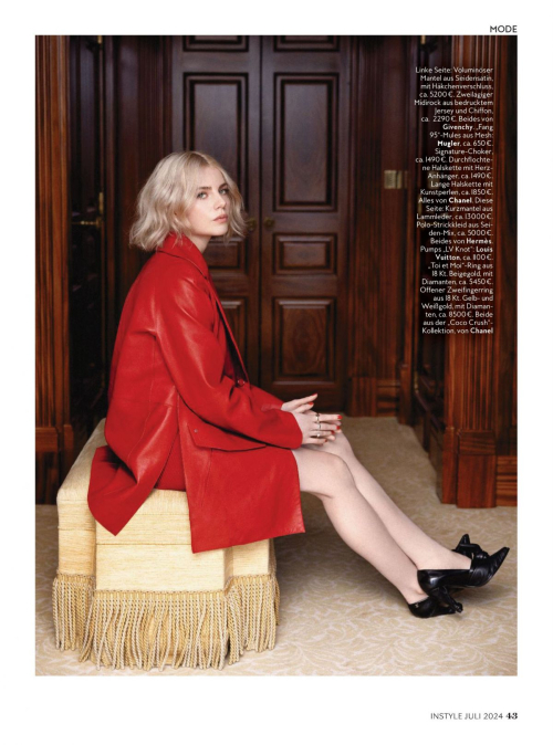 Lucy Boynton for InStyle Germany July 8