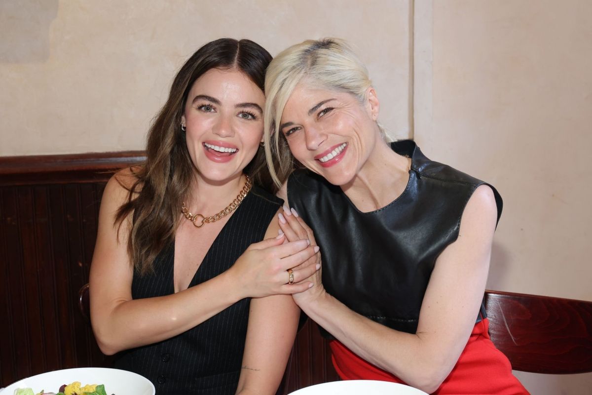 Lucy Hale and Selma Blair at Tribeca Festival Jury Welcome Lunch New York