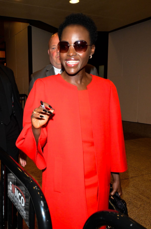 Lupita Nyongío Arrives at CBS Studios New York 1