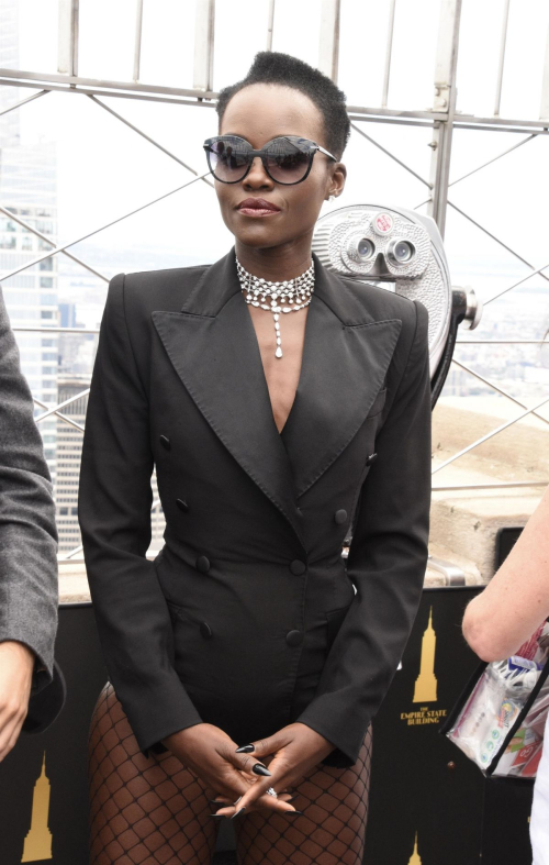 Lupita Nyongío Celebrates Release of A Quiet Place: Day One at Empire State Building in New York 8