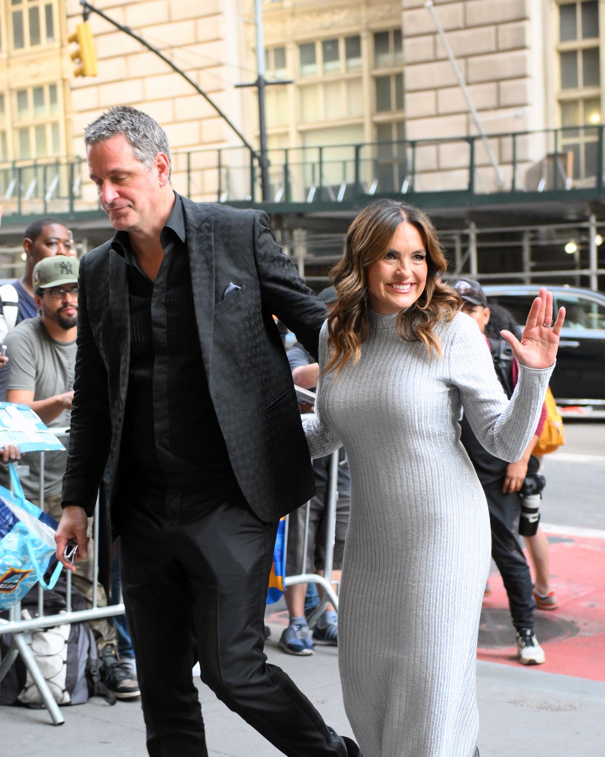 Mariska Hargitay and Peter Hermann Arrive at The Gotham Awards in New York