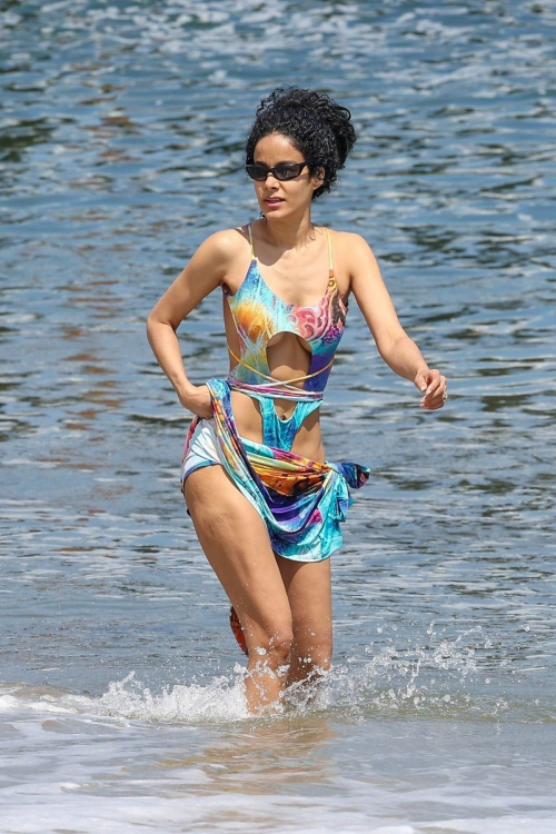 Massiel Taveras Swimsuit at Malibu Beach 9