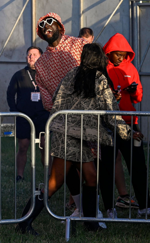 Maya Jama and Stormzy at Glastonbury Festival 4