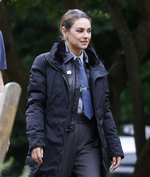 Mila Kunis at Filming Knives Out Movie Epping 2