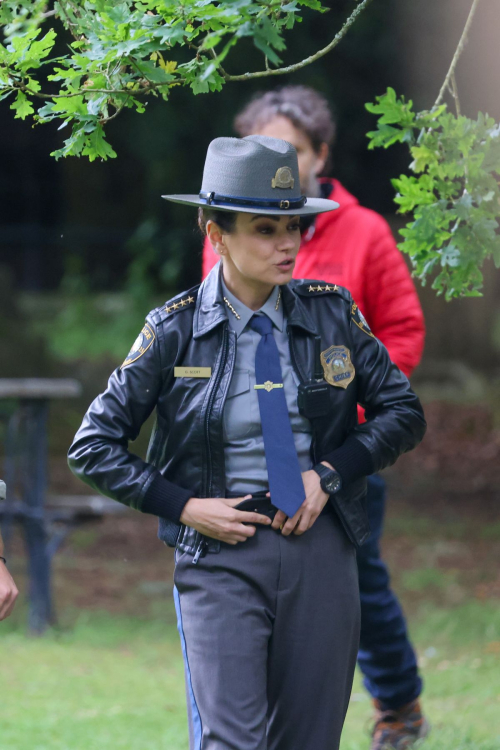 Mila Kunis at Filming Knives Out Movie Epping 5