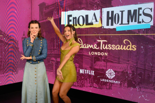 Millie Bobby Brown at Unveiling of An Enola Holmes Wax Figure at Madame Tussauds in London 2