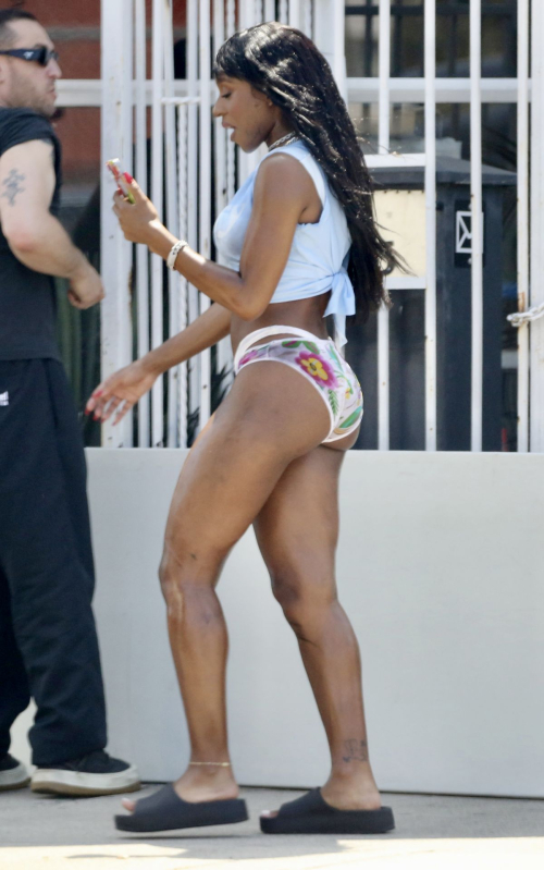 Normani on the Set of a Music Video in Los Angeles 3