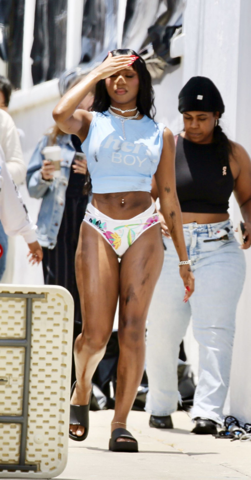 Normani on the Set of a Music Video in Los Angeles 6