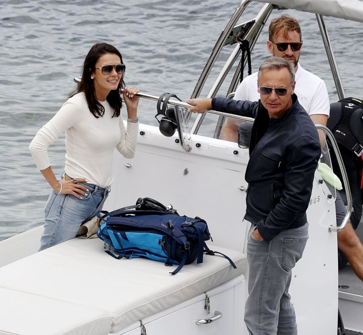 Olga Fonda Boarding a Boat in Ibiza