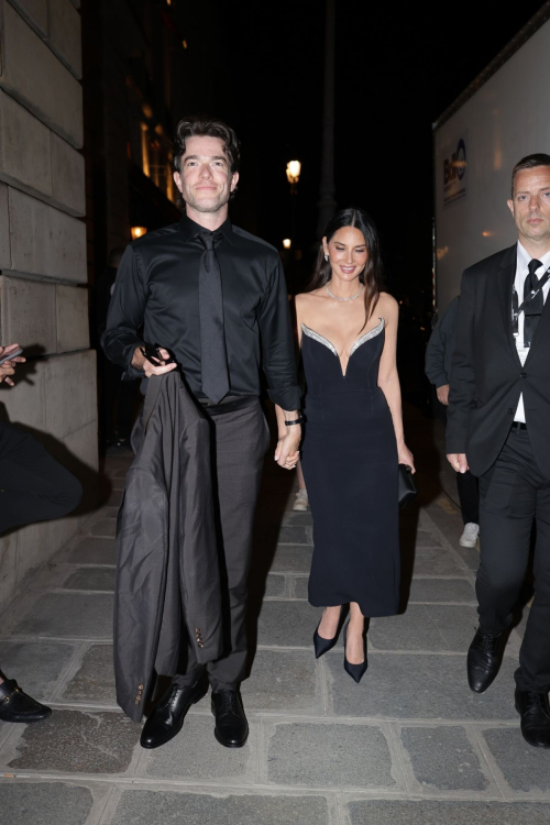 Olivia Munn and John Mulaney Leave Vogue World Afterparty in Paris