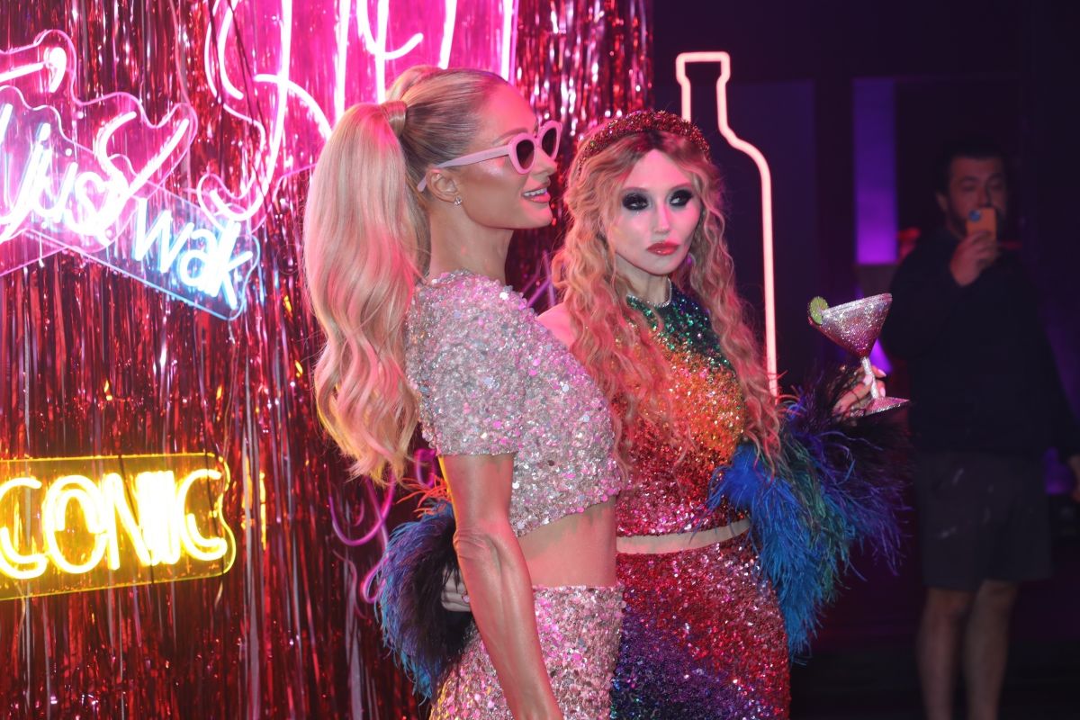 Paris Hilton and Stacey Bendet at Pride Party in New York