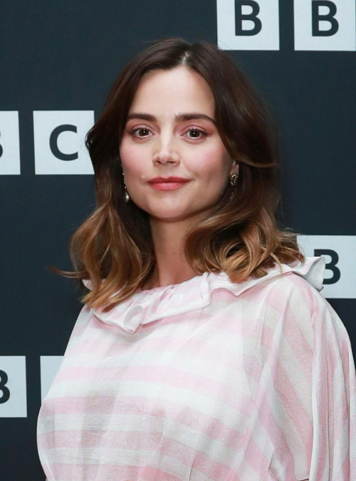 Pregnant Jenna Coleman The Jetty Photocall London 2