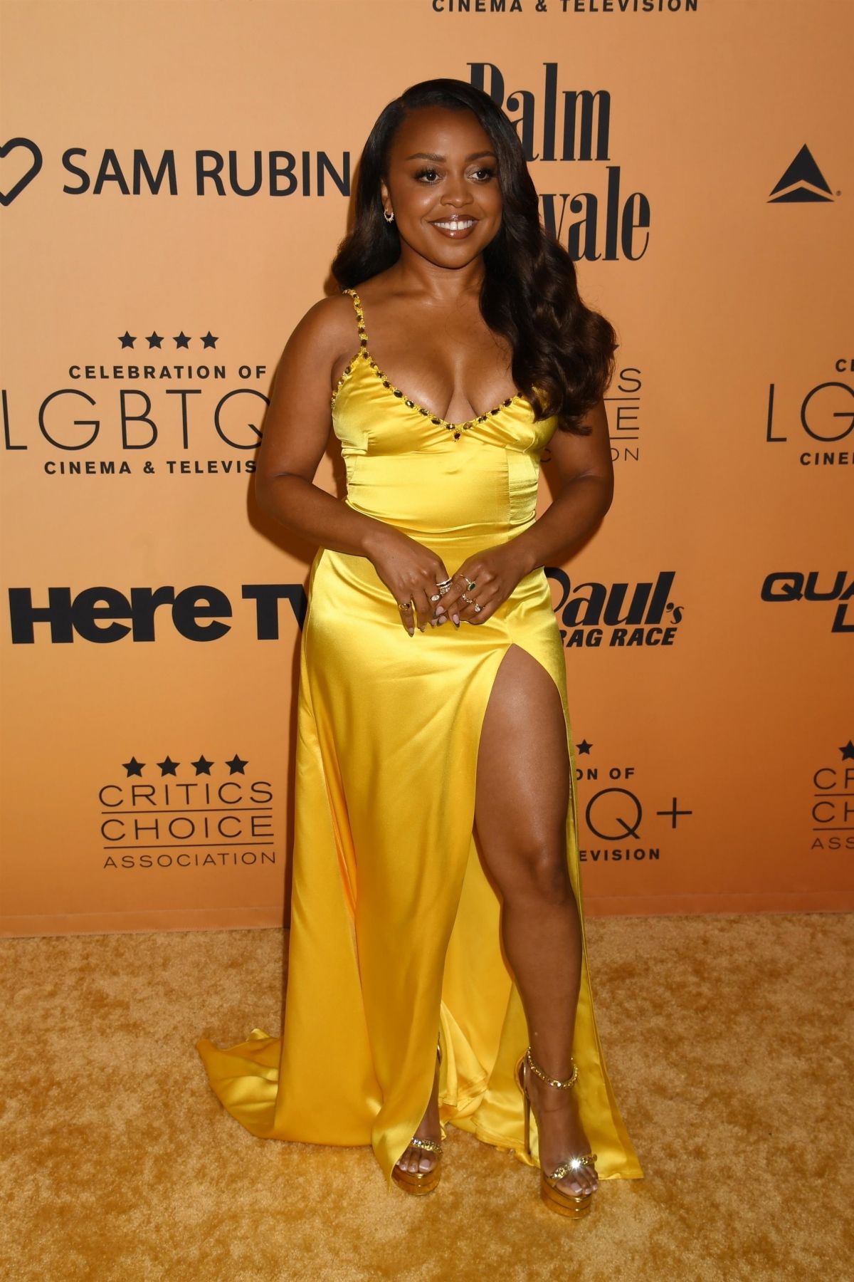 Quinta Brunson at Critics Choice Associations Celebration of LGBTQ+ Cinema and Television in Century City