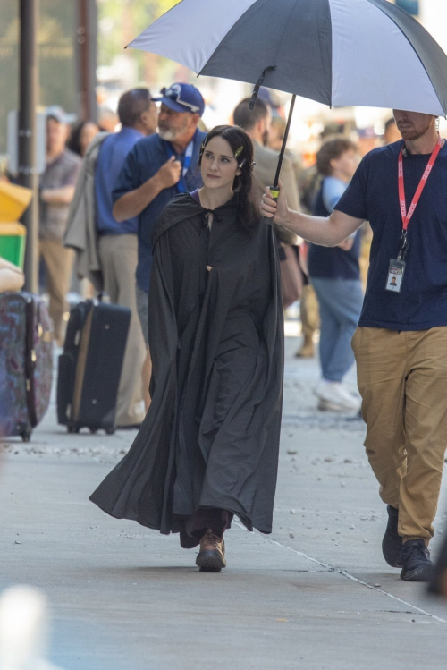 Rachel Brosnahan on Set of Superman in Cleveland 3