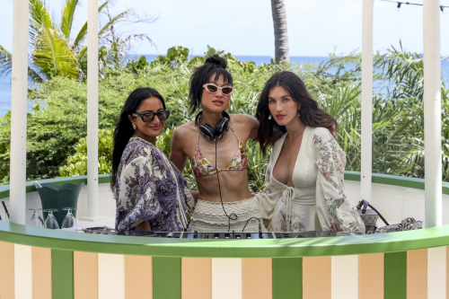 Rainey Qualley at Nicky Zimmermann and Simone Zimmermann Celebrate Summer and Their St Barth Boutique at Le Toiny Beach 3