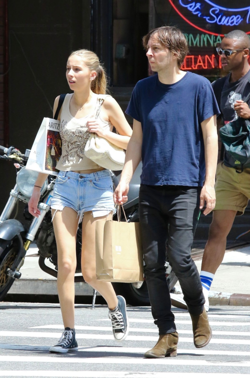 Romy Mars Out with Her Father Thomas Mars in New York 3