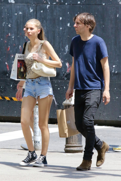 Romy Mars Out with Her Father Thomas Mars in New York 6