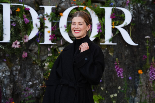 Rosamund Pike at Dior Cruise 2025 Fashion Show in Crieff 2