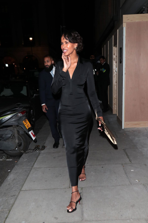 Sabrina Dhowre Elba Leaving Gaia in London 1