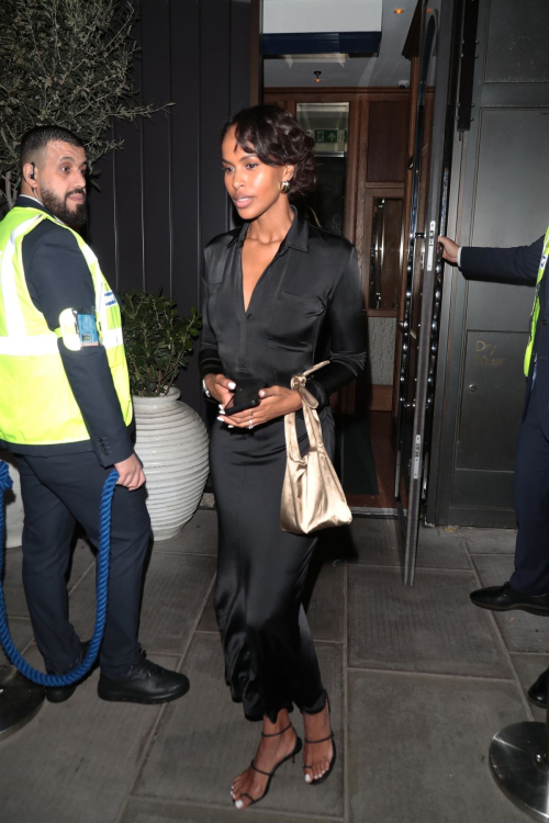 Sabrina Dhowre Elba Leaving Gaia in London 5