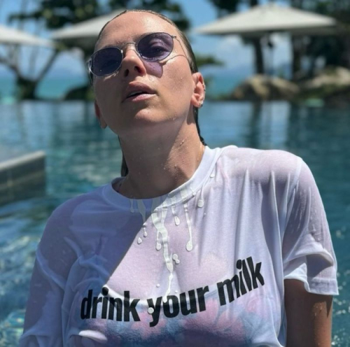 Scarlett Johansson for Loewe and Jonathan Baileyís Drink Your Milk Collection