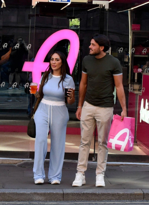 Sophie Kasaei and Jordan Brook at Archies Burger and Milkshake Bar in Manchester 2