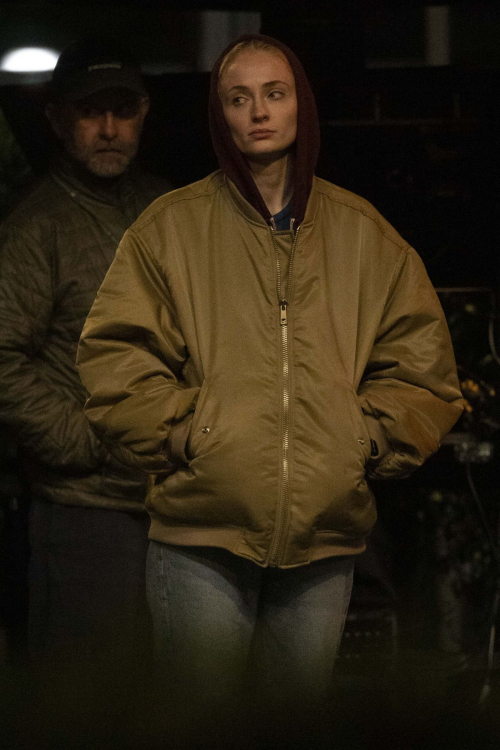 Sophie Turner on the Set of New Thriller Series Haven in London 2