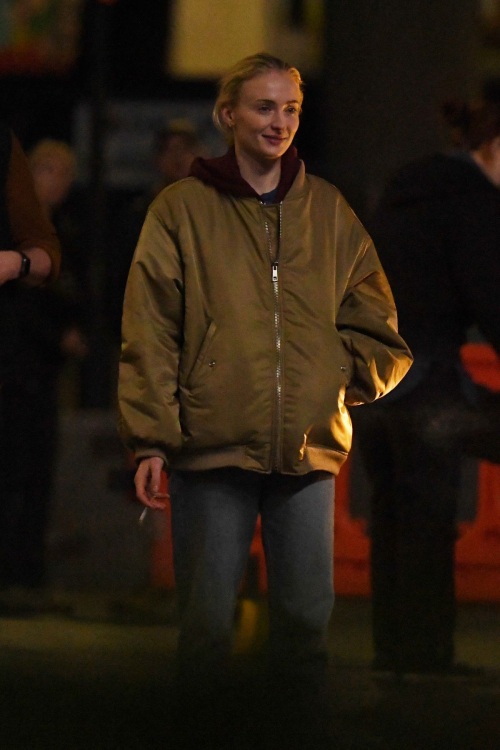 Sophie Turner on the Set of New Thriller Series Haven in London 5