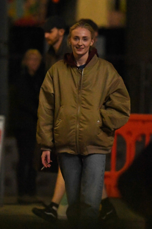 Sophie Turner on the Set of New Thriller Series Haven in London 6