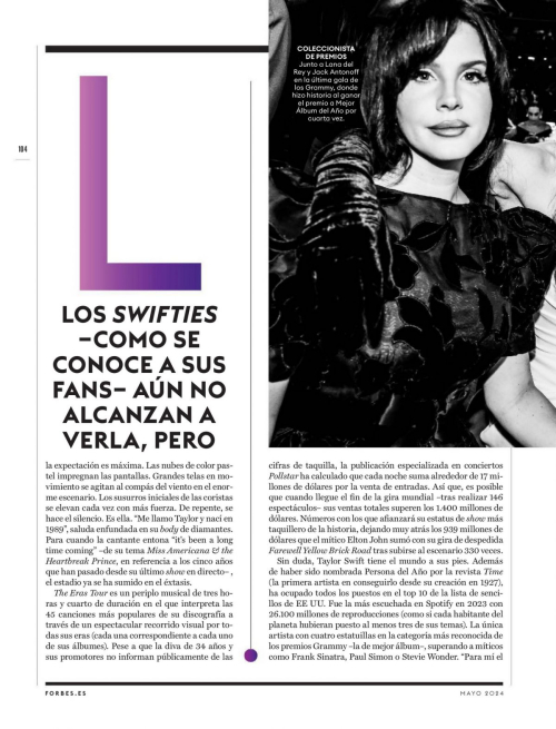 Taylor Swift in Forbes Magazine Spain May 2024 4