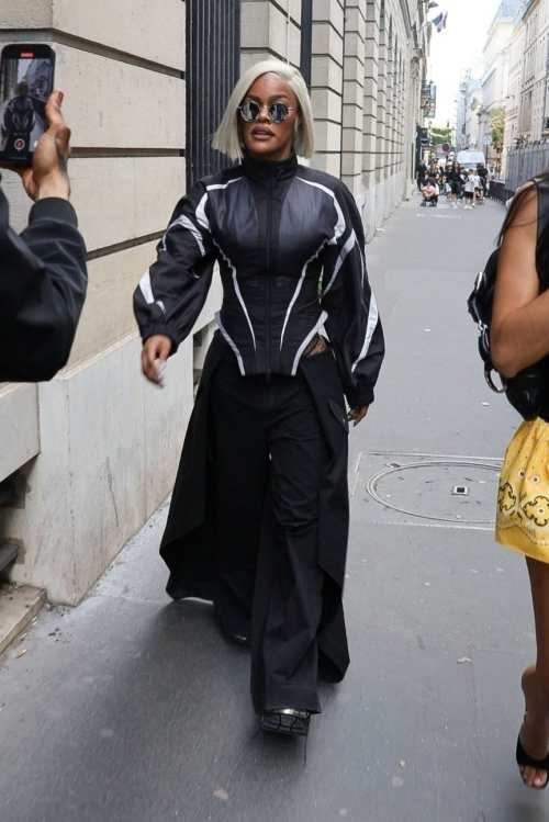 Teyana Taylor Arrives at Vogue World: Paris at Place Vendome 3