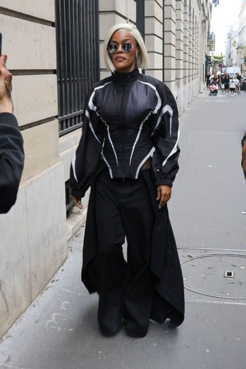 Teyana Taylor Arrives at Vogue World: Paris at Place Vendome 6