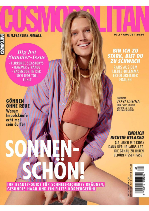 Toni Garrn Cosmopolitan Magazine Germany July 2024