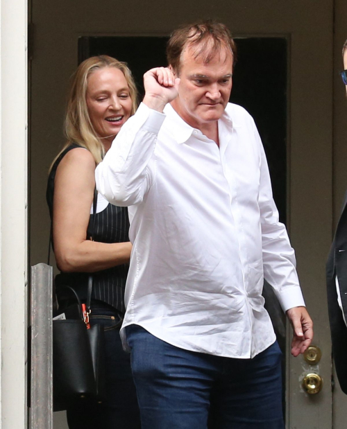 Uma Thurman and Quentin Tarantino Leave Chinese Restaurant in New York 4