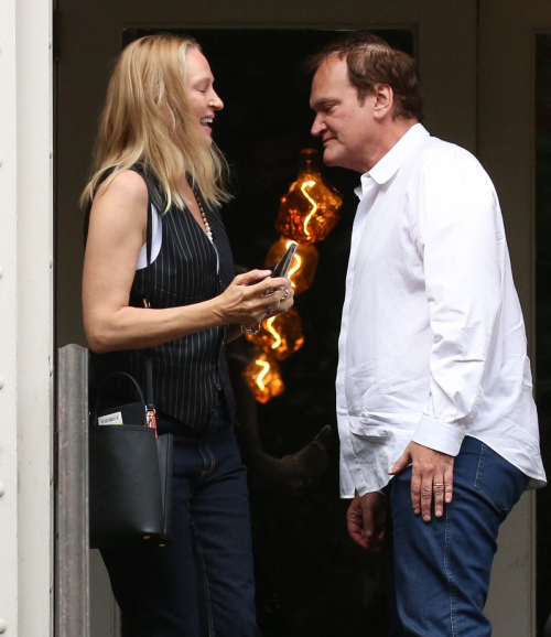 Uma Thurman and Quentin Tarantino Leave Chinese Restaurant in New York 6