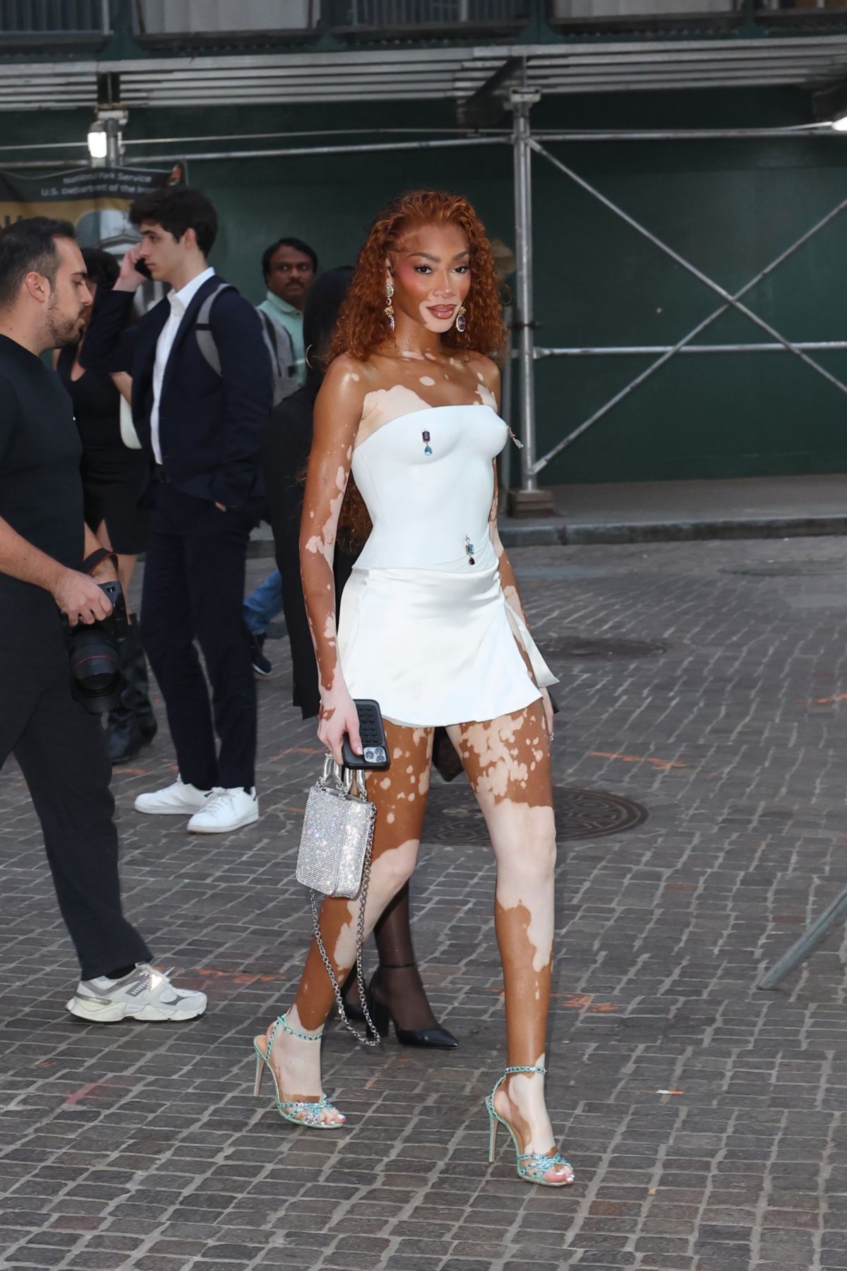 Winnie Harlow Arrives at a MAC Event in New York - June 2024