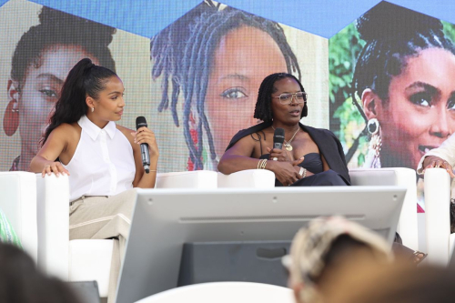 Yara Shahidi and Keri Shahidi at Panel on Black Women