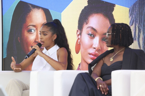 Yara Shahidi and Keri Shahidi at Panel on Black Women