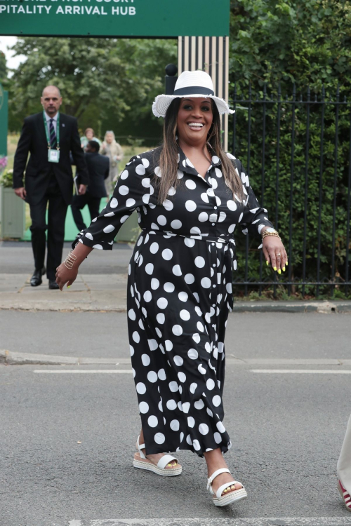 Alison Hammond Arrives at 2024 Wimbledon Tennis Championships