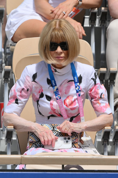 Anna Wintour at Olympic Games Paris 2024 at Roland Garros in Paris 1