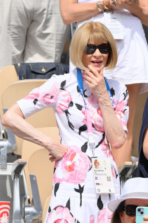 Anna Wintour at Olympic Games Paris 2024 at Roland Garros in Paris 3